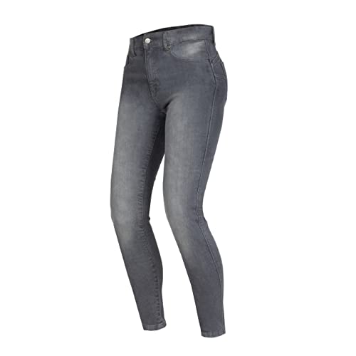 OZONE MOTO Striker Lady dżinsy motocyklowe dla kobiet, Flying Bats, ochraniacze na kolana, wkładki Kevlar Dupont, 5 kieszeni, slim fit