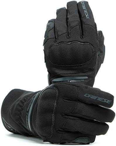 Dainese Aurora Lady D-Dry® Rękawiczki, krótkie skórzane rękawice motocyklowe, damskie, czarne/czarne, L