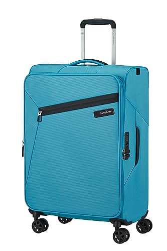 Samsonite Litebeam Spinner M, walizka z możliwością rozszerzenia, 66 cm, 67/73 l, niebieska (Ocean Blue), Niebieski (Ocean Blue), Spinner M (66 cm - 67/73 L), Walizka