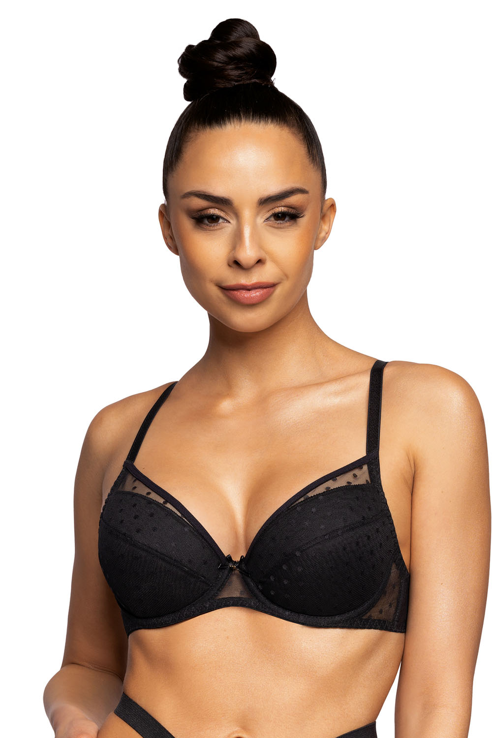 Mat 3714/11/1 Dotssy Biustonosz push-up, czarny