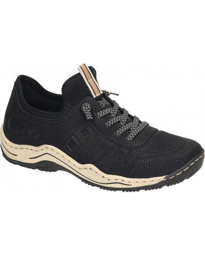 PÓŁBUTY RIEKER - 940225-01 BLACK - Rieker