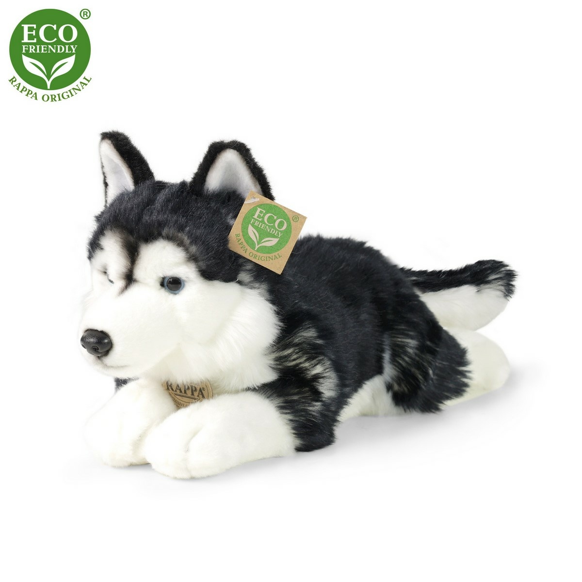 Rappa Pluszowy pies husky, 36 cm ECO-FRIENDLY