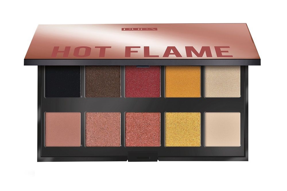 PUPA_Makeup Stories Eyeshadow Palette paleta cieni do powiek 002 Hot Flame 18g