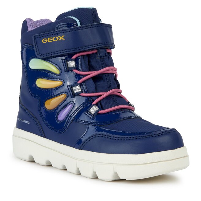Kozaki Geox J Willaboom Girl B A J36HWA 054FU C4243 D Navy/Multicolor