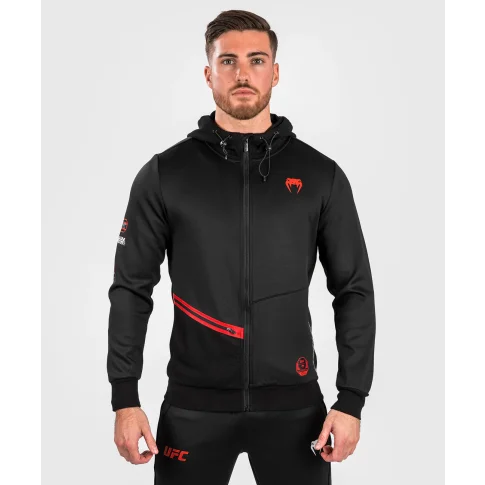 UFC Venum Adrenaline Fight Week Bluza Z Kapturem Rozpinana Black