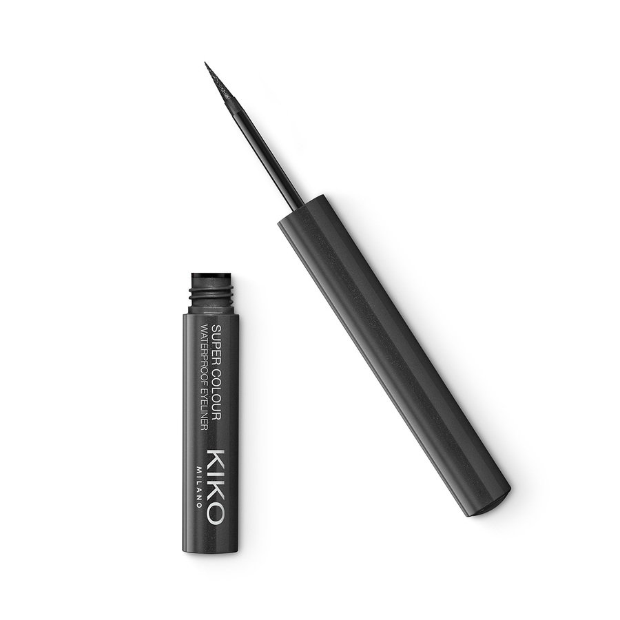 Kiko Milano, Super Colour Waterproof Eyeline, Ultragładki wodoodporny kolorowy eyeliner w płynie 10 Pearly Charcoal, 1.7 ml