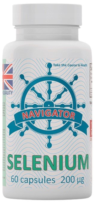Suplement diety, Navigator, Selen 200 μg 60 kaps., 150 ml