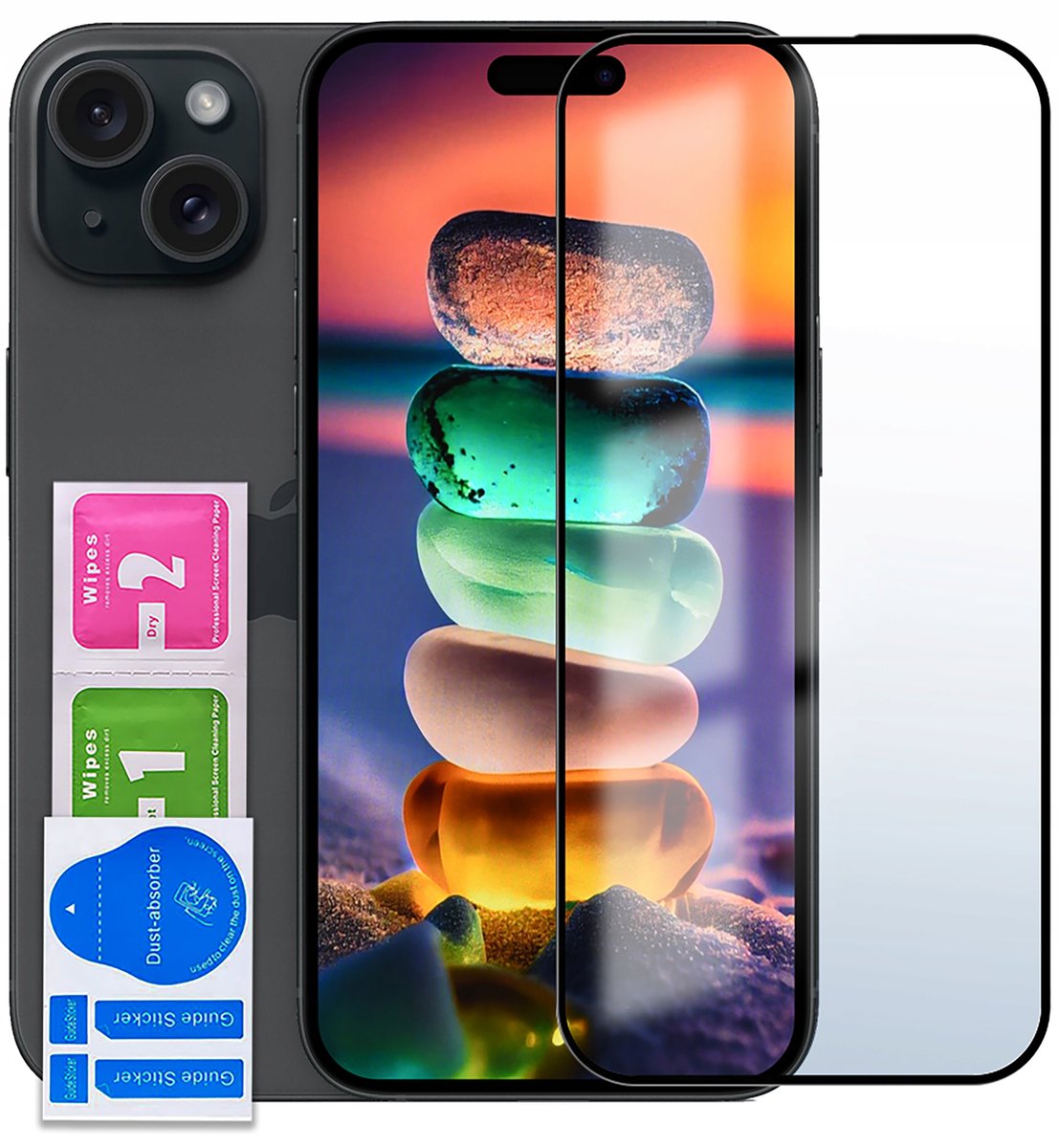 Szkło Hartowane 5D Do Iphone 15 Plus Cały Ekran 9H