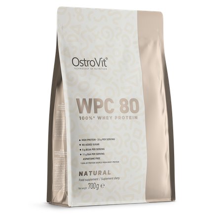 OstroVit, Białko WPC 80, naturalny, 700g
