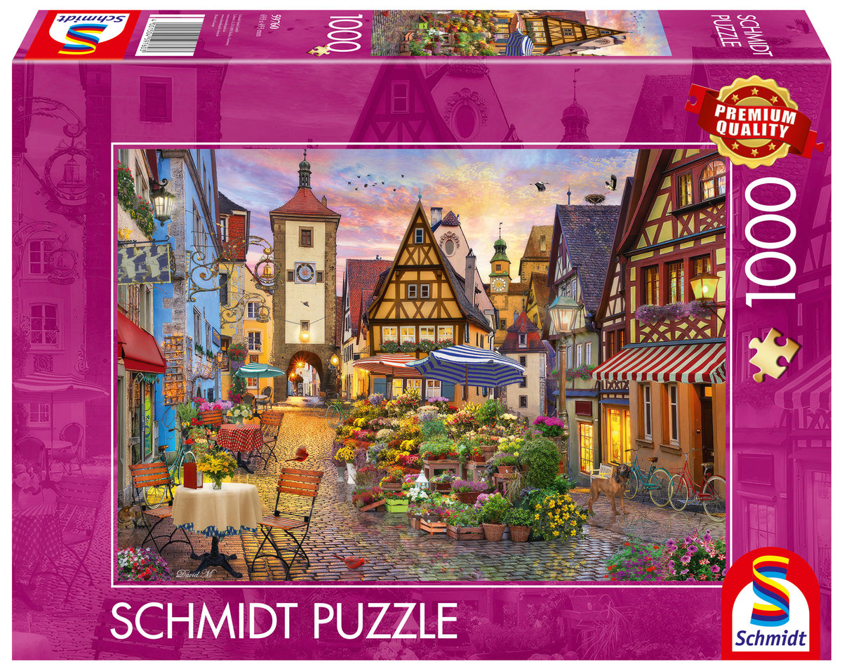 Puzzle, Rothenburg ob der Tauber / Bawaria / Niemcy, 1000 el.