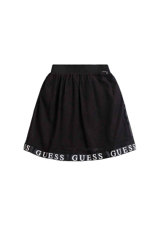 Spódnica dziewczęca Guess rozkloszowana czarna -98