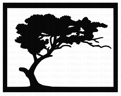 Modna Dekoracja Ścienna Obraz Drzewo Natura W104