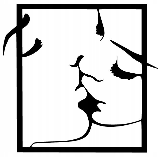 Obraz Ażurowy Dekoracja 3D Para Pocałunek J137