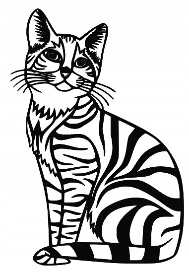 Obraz Ażurowy Prezent Dekoracja Ścianę 3D Kot Y140