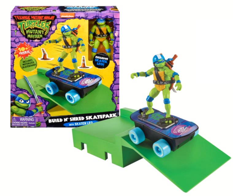 Wojownicze Żółwie Ninja Zestaw Figurka Leonardo Skatepark