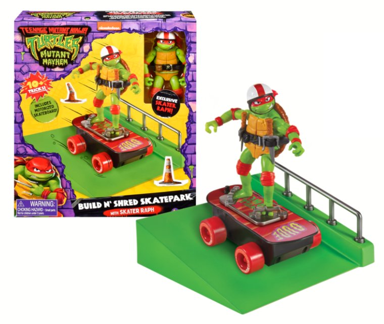 Wojownicze Żółwie Ninja Zestaw Figurka Raphael Skatepark