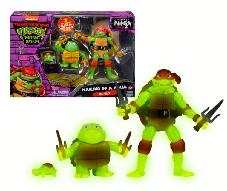 Wojownicze Żółwie Ninja Zestaw Figurka Raphael Evolution 3Pak