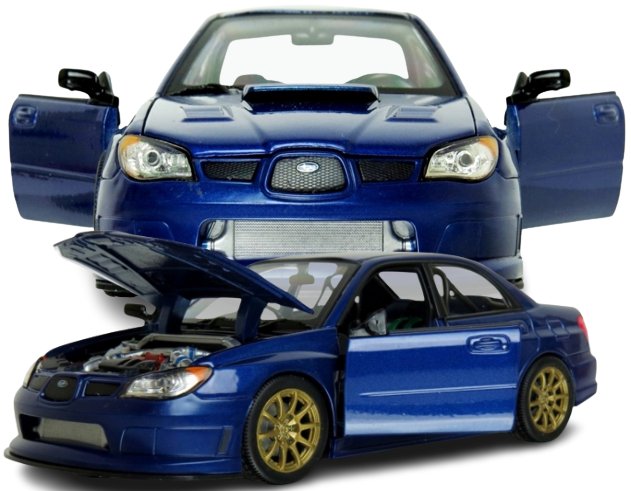 Autko Resorak SUBARU IMPREZA WRX samochód rajdowy kolekcjonerski model auto  1:24