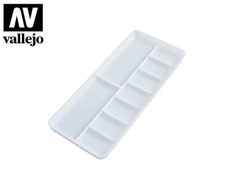 Vallejo HS121 Plastic Palette 18×8,5cm - paleta do mieszania farb