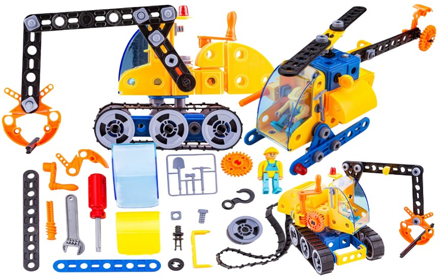 Zestaw Majsterkowicza Klocki konstrukcyjne zabawki kreatywne ŚRUBY 6w1