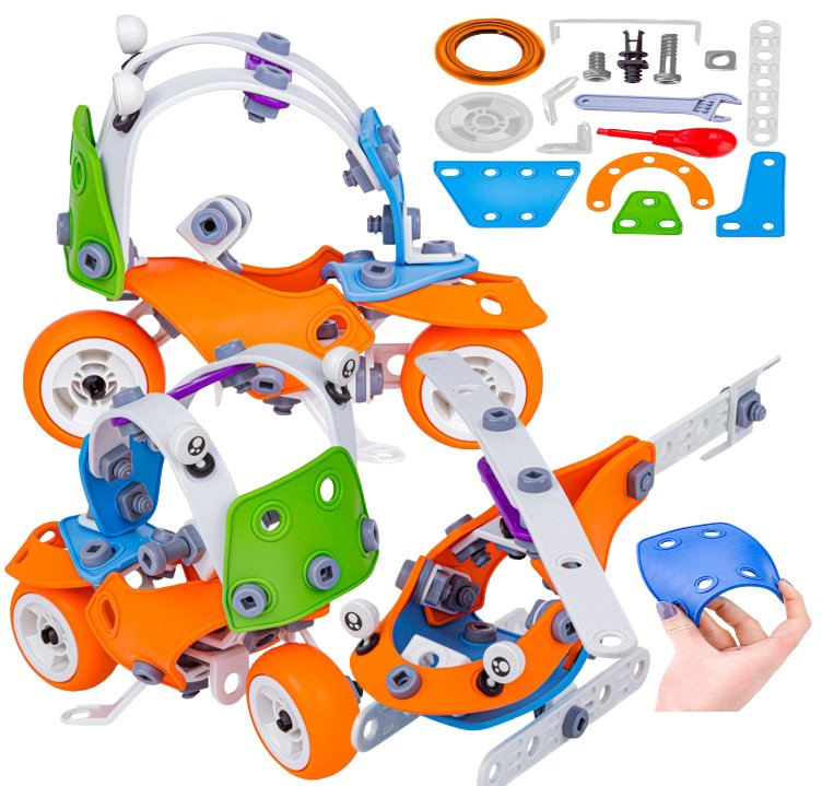 Zestaw Majsterkowicza Klocki konstrukcyjne zabawki kreatywne ŚRUBY