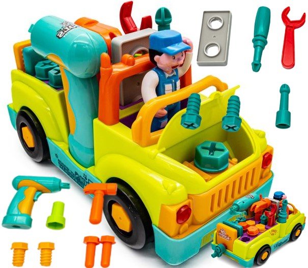 AUTO samochód ŚRUBY DO SKRĘCANIA Zestaw majsterkowicza zabawki dla chłopca