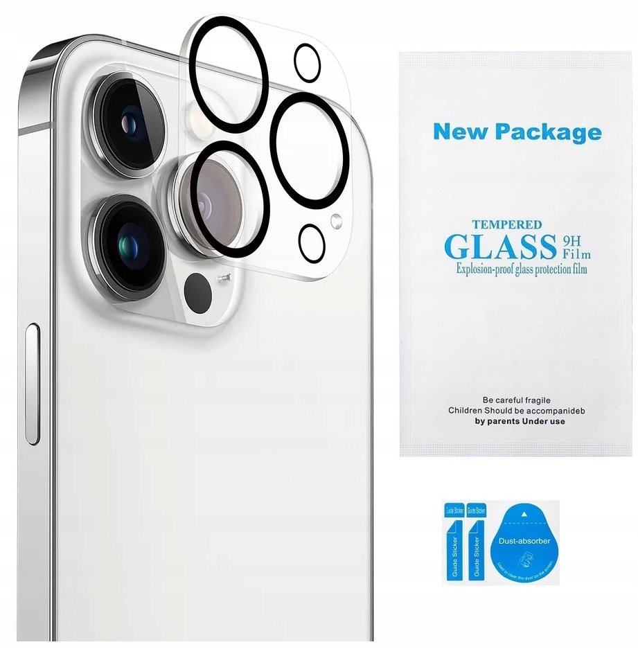 PEŁNE SZKŁO NA APARAT OBIEKTYW DO APPLE iphone 15 PRO MAX PREMIUM CLEAR