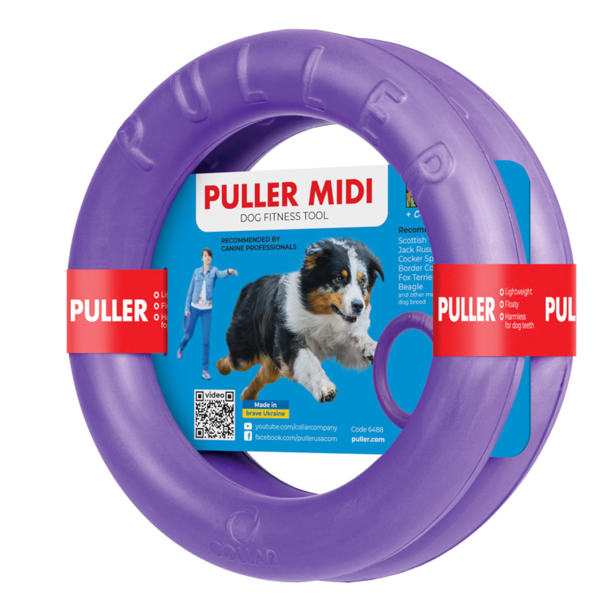 Puller Midi 19.5Cm Ring Do Ćwiczeń Dla Psa, Zabawka Dla Średnich Psów