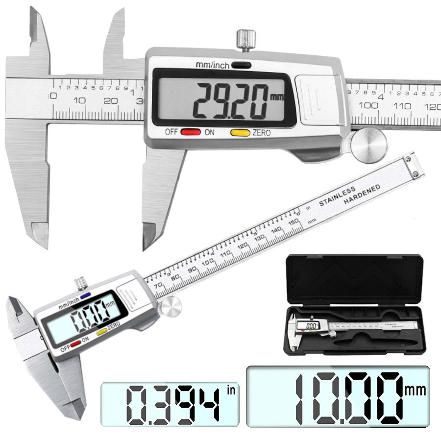 PROFESJONALNA SUWMIARKA ELEKTRONICZNA 150 MM POMIAR ODCZYT 0.01 EKRAN LCD D908
