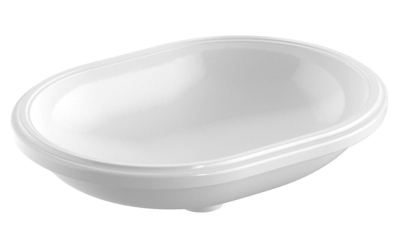 Geberit VariForm Umywalka podblatowa 61x46 cm bez przelewu biała 500.758.01.2