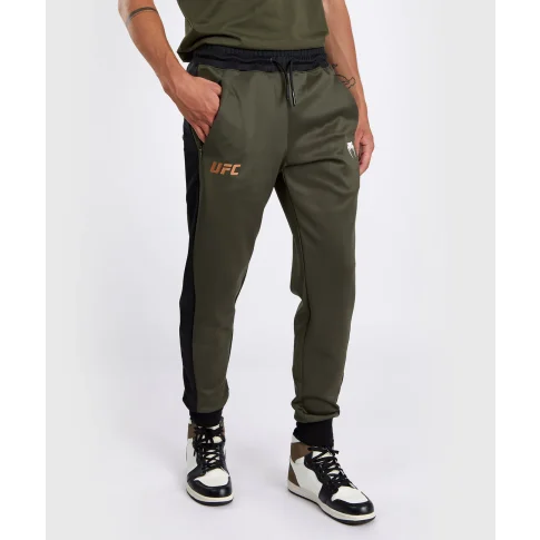 UFC Venum Adrenaline Spodnie Dresowe Dres Fight Week Performance Khaki/Black