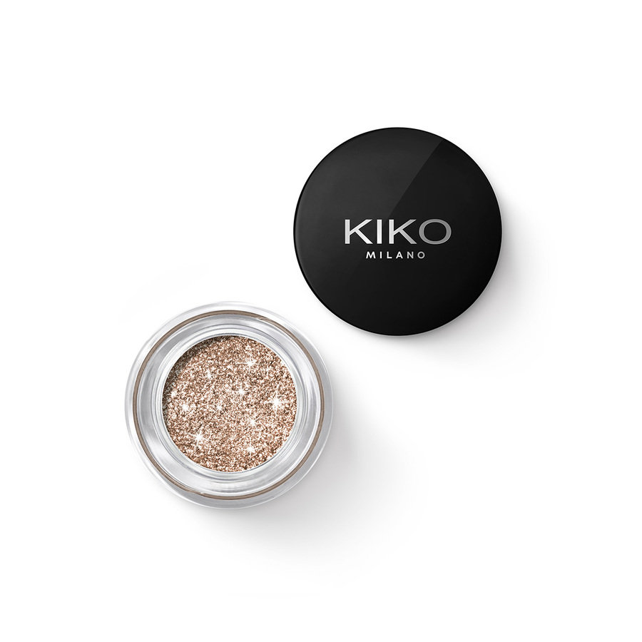 Kiko Milano, Stardust Eyeshadow, Żelowy cień do powiek z biodegradowalnym brokatem 03 Pale Orange, 3.5 g