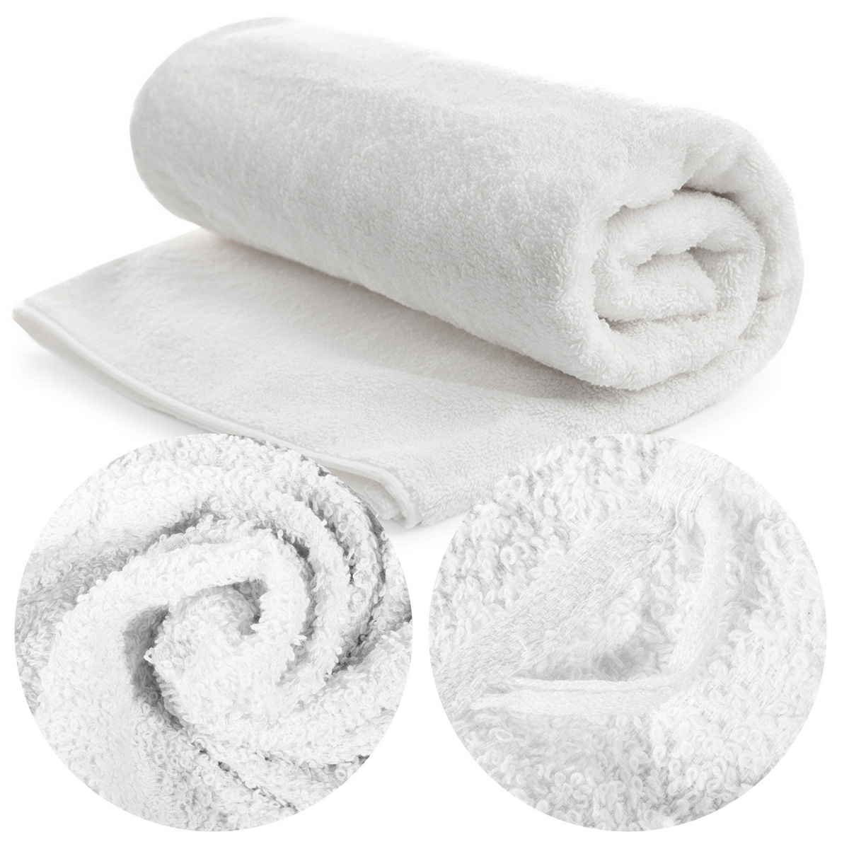 Ręcznik Gomez 70 x 140 Bawełna 500 g/m2 Biały