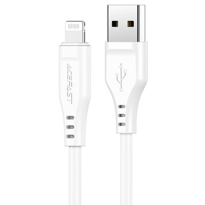 Acefast kabel MFI USB - Lightning 1,2m, 2,4A biały (C3-02 white) C3-02-A-L white