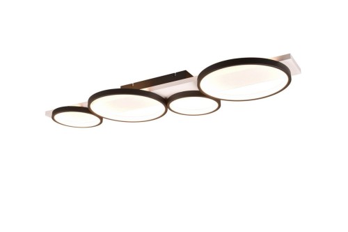 Medera lampa sufitowa 4xLED/44W czarna 643810432