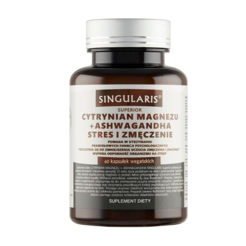 SINGULARIS Superior cytrynian magnezu + ashwagandha, 60kaps.