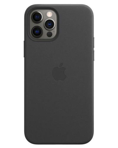 Etui iPhone 12/12 Pro Max Apple Leather Case z MagSafe - czarne
