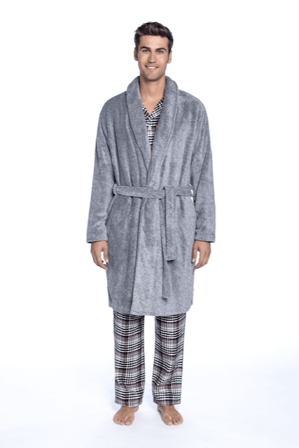 Męski szlafrok JACOB Szary XL