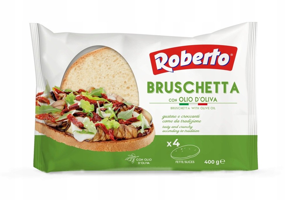 Roberto Bruschetta Con Olio D'Oliva Chleb 400G