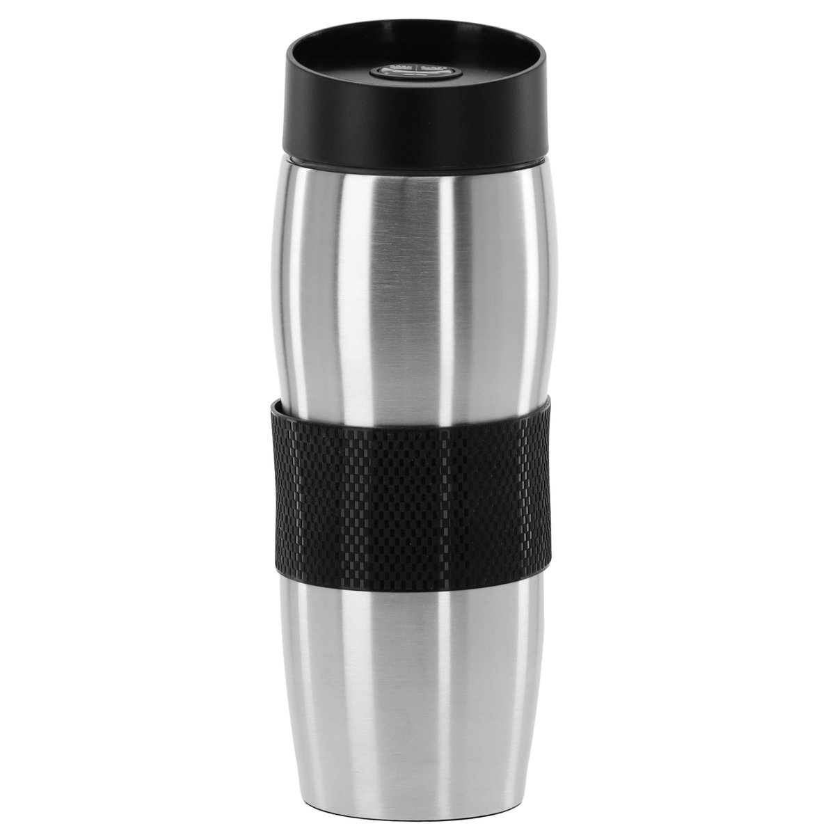 Kubek termiczny ze stali nierdzewnej, nakładka antypoślizgowa 350ml 350 ml