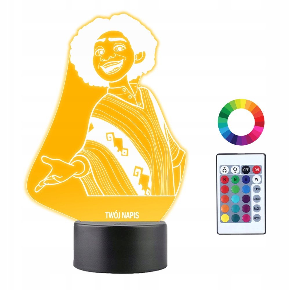 Lampka Nocna 3D LED Encanto Camilo Prezent