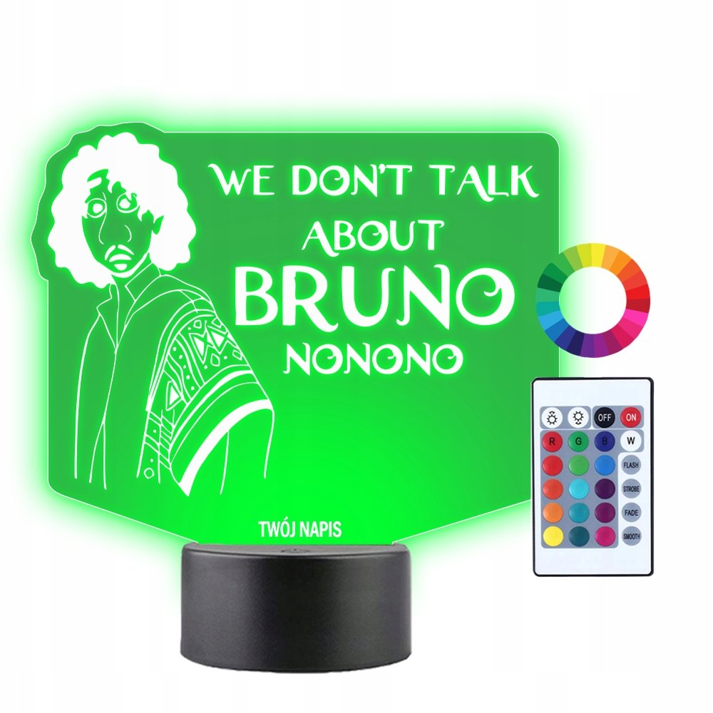 Lampka Nocna 3D LED Encanto Bruno Prezent