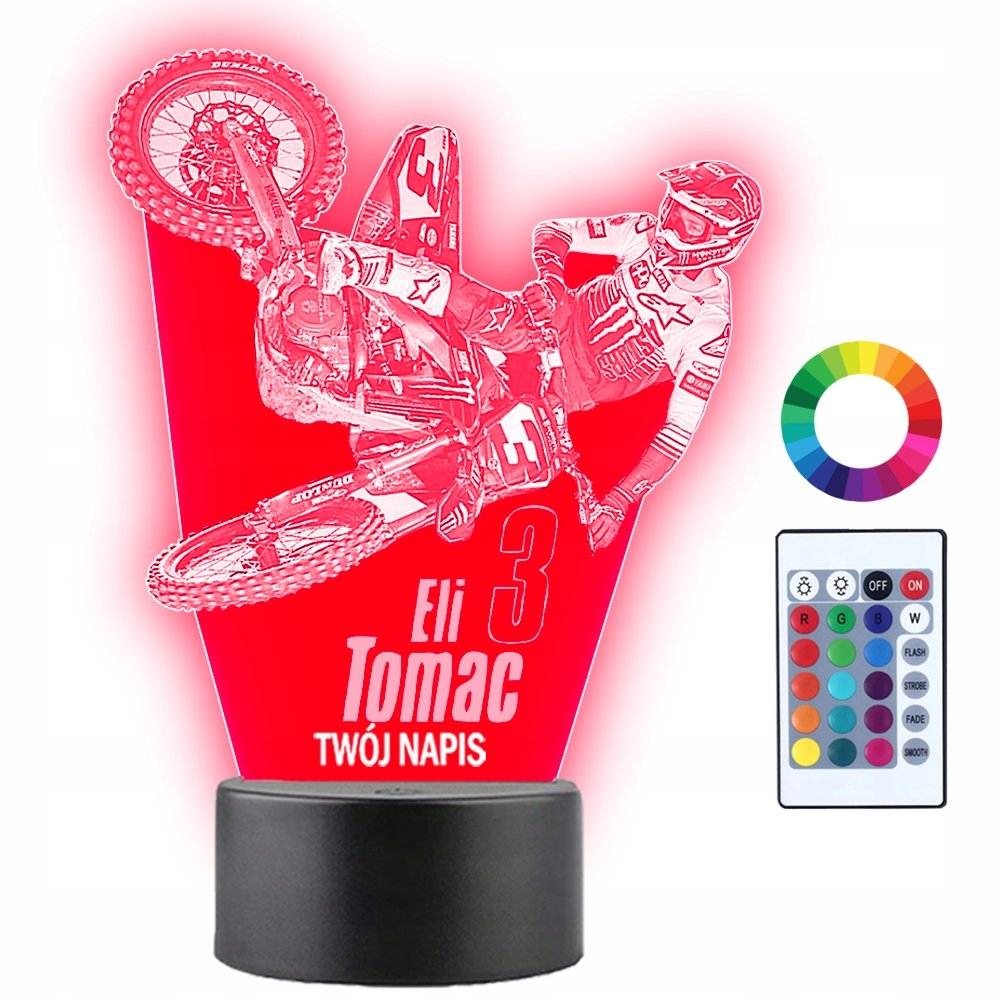 Lampka Nocna 3D LED Eli Tomac