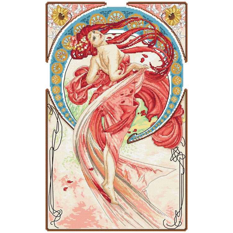 Haft krzyżykowy - Zestaw do haftu - Taniec wg. A. Mucha
