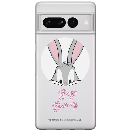 ERT GROUP etui na telefon Google PIXEL 7 PRO, case oryginalny i oficjalnie licencjonowany przez Looney Tunes, wzór Bugs 023, optymalnie dopasowane, plecki z TPU częściowo przeźroczyste