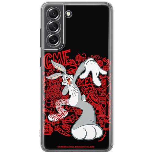 ERT GROUP etui na telefon Samsung S21 FE, case oryginalny i oficjalnie licencjonowany przez Looney Tunes, wzór Bugs 018, optymalnie dopasowane, plecki z TPU