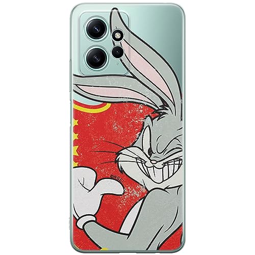 ERT GROUP etui na telefon Xiaomi REDMI NOTE 12 4G, case oryginalny i oficjalnie licencjonowany przez Looney Tunes, wzór Bugs 010, optymalnie dopasowane, plecki z TPU częściowo przeźroczyste