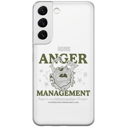 ERT GROUP etui na telefon Samsung S22 PLUS, case oryginalny i oficjalnie licencjonowany przez Looney Tunes, wzór Tasmanian 006, optymalnie dopasowane, plecki z TPU częściowo przeźroczyste