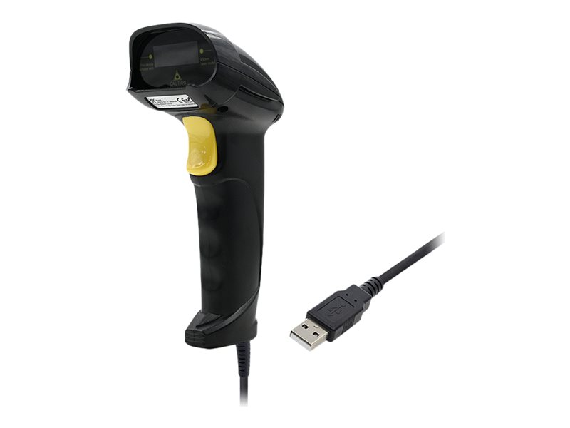 QOLTEC 50876 Laser scanner 1D USB Black