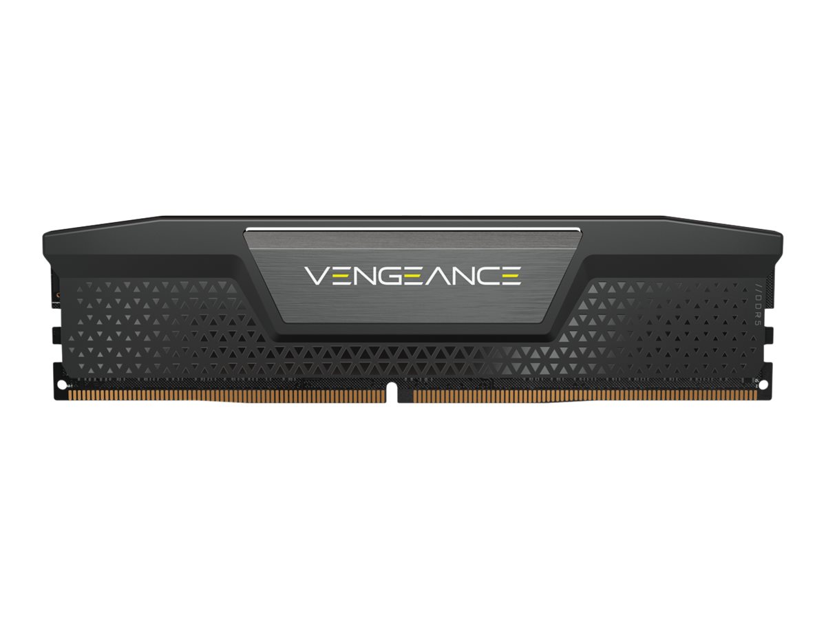 CORSAIR Vengeance 16GB DDR5 DIMM Unbuffered 5200MT/s 40-40-40-77 PCB 1.25V Std PMIC XMP 3.0 1x16GB Heatspreader Black